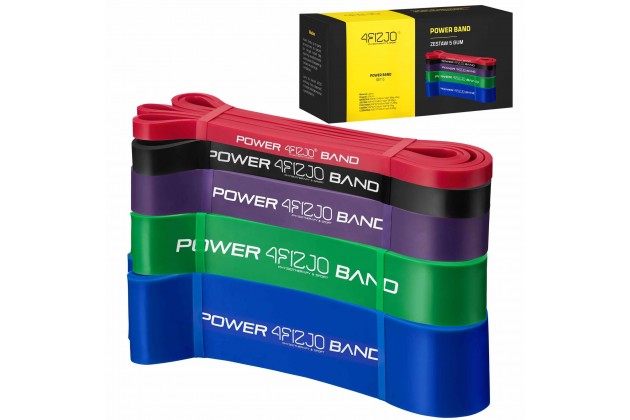 Zestaw 5 gum POWER BAND 4FIZJO